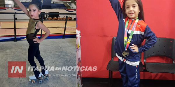 NIÑA DE CAMBYRETÁ REPRESENTARÁ A PARAGUAY EN EL MUNDIAL DE PATÍN - Itapúa Noticias