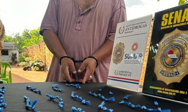 Detienen a un presunto microtraficante en San Lorenzo