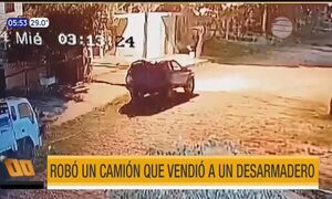 Robó un camión y lo vendió a un desarmadero | Telefuturo