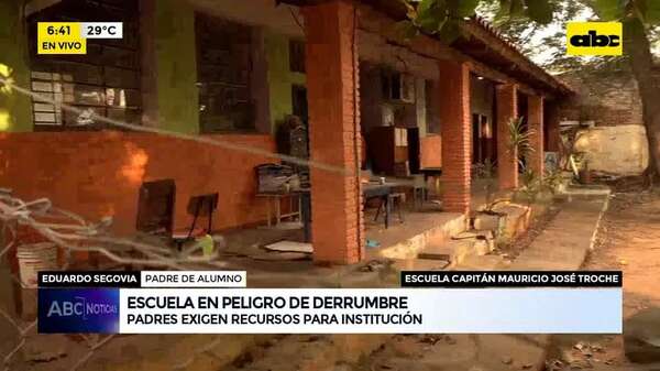 Video: Deplorable estado de escuela en Zeballos Cué - ABC Noticias - ABC Color
