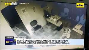 Video: Hurtó del juzgado de Lambaré y fue detenido  - ABC Noticias - ABC Color