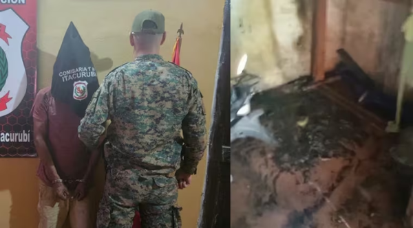 Adicto incendió colchón tras una discusión con su familia y acabó detenido