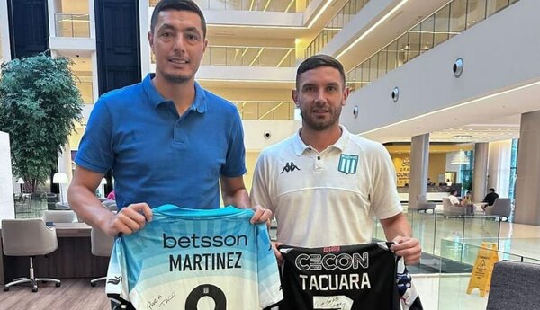 Versus / Óscar Cardozo visitó a una de las máximas figuras de Racing de Avellaneda