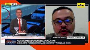 Video: concejales de Asunción defienden a ciclistas arrollados por un auto en Asunción  - Mesa de Periodistas - ABC Color