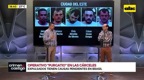 Operativo “Purgatio”: expulsan del país a 25 reos brasileños pertenecientes a facciones criminales - Crimen y castigo - ABC Color