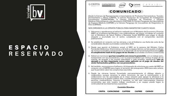 ESPACIO RESERVADO: Comunicado de Casa Boller a la opinión pública