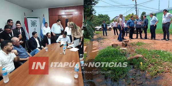 EBY INICIA TRABAJOS DE REPARACIÓN DE PAVIMENTO EN EL B° SAN ISIDRO DE ENCARNACIÓN - Itapúa Noticias