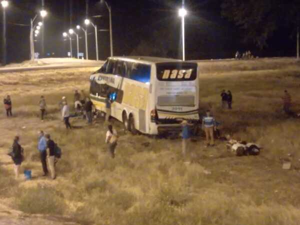 Fatal accidente de ómnibus en el Chaco