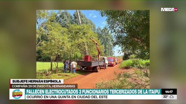 Tres fallecidos por electrocución en Hernandarias - Megacadena - Diario Digital