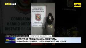 Cambyretá: hombre disparó contra su expareja y luego se entregó a la Policía - ABC Noticias - ABC Color