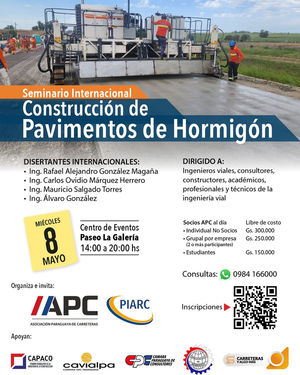 Organizan Seminario Internacional sobre Construcción de Pavimentos de Hormigón - Amigo Camionero