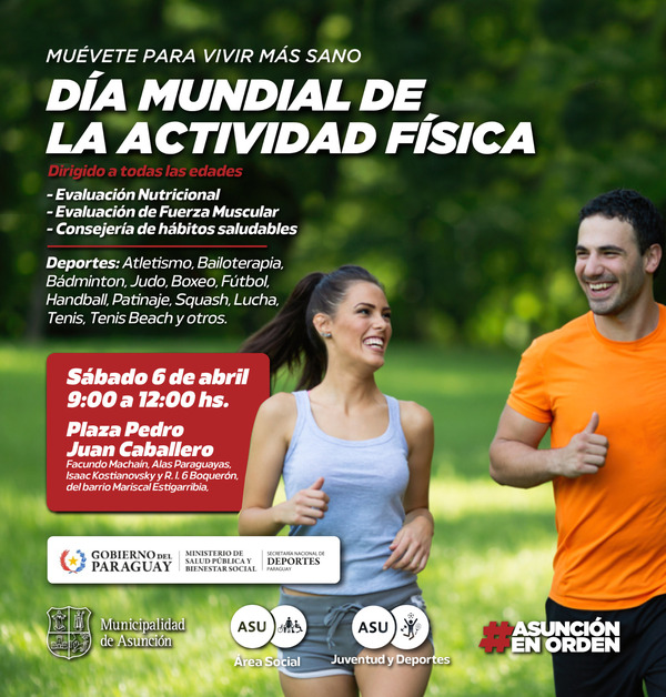 Día Mundial de la Actividad Física será conmemorado con variedad de actividades - .::Agencia IP::.