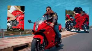 ¡Queeelombo! Jefe de Agrupación Aérea confirmó que la moto de la "pose prohibida" es de él