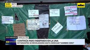Video: Continúa paro indefinido en la UNA - ABC Noticias - ABC Color