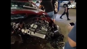 Chófer herido en aparatoso accidente de tránsito - SNT