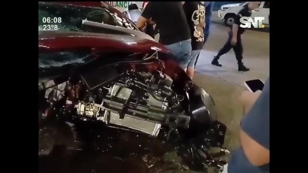Chófer herido en aparatoso accidente de tránsito - SNT