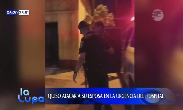 Un hombre quiso atacar a su esposa en el servicio de Urgencia | Telefuturo