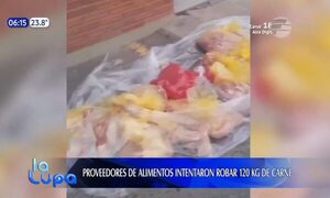 Proveedores de alimentos intentaron robar 120 kilos de carne | Telefuturo