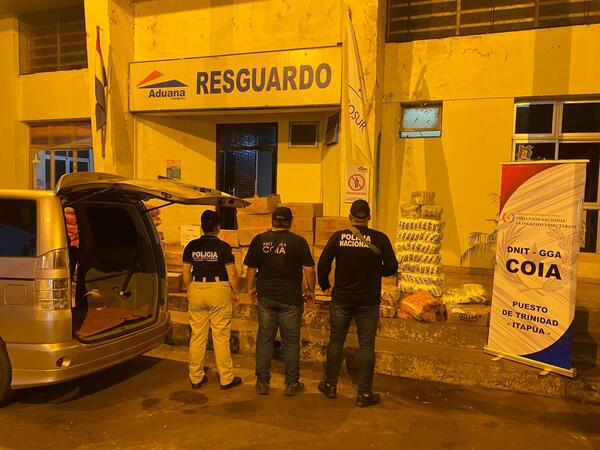 Incautan productos presumiblemente ingresados de contrabando