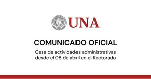“Ley Hambre Cero”: UNA anuncia cese de actividades este lunes 8 en el Rectorado