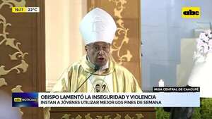 Misa Central de Caacupé: Obispo lamentó la inseguridad y violencia  - ABC Noticias - ABC Color