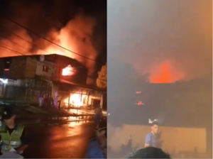 (VIDEO). Incendio de grandes proporciones en una zapatería de Itauguá