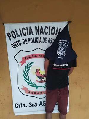 Aprehensión de un sospechoso por robo agravado en Asunción - Policiales - ABC Color