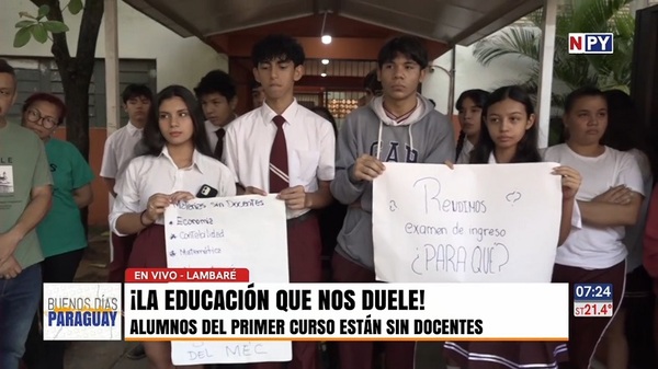 Cerca de la primera quincena de abril, alumnos no tienen docentes para 6 materias - Noticias Paraguay