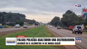 Fingieron ser policías y asaltaron una distribuidora en Minga Guazú - Noticias Paraguay