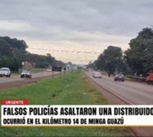 Fingieron ser policías y asaltaron una distribuidora en Minga Guazú - Paraguay.com