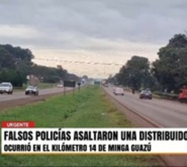 Fingieron ser policías y asaltaron una distribuidora en Minga Guazú - Paraguay.com