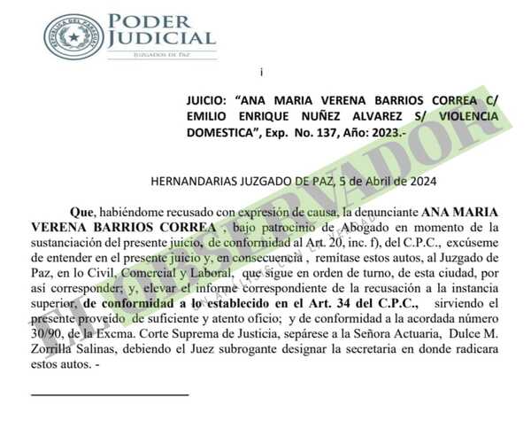 Con recusaciones a jueza evitan resolución para el reintegro de un padre a su casa