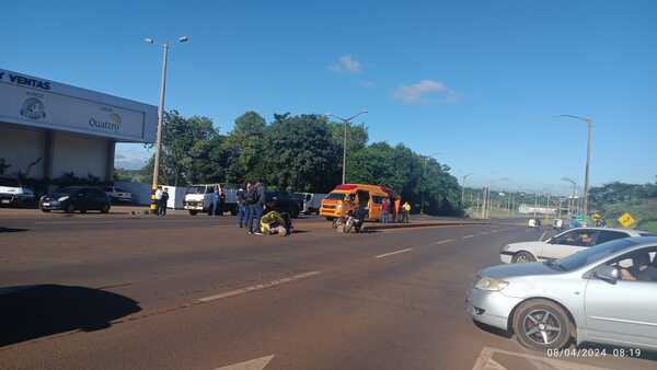 Choque entre motociclistas deja lesionados sobre la Ruta PY06