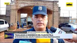 Video: Trasladan a miembros del Clan Rotela a otras penitenciarías del país - ABC Noticias - ABC Color
