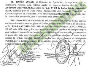 Hacen lugar a amparo y emplazan al MSP a proveer medicina a paciente oncológico 