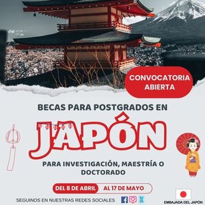 Japón ofrece becas de posgrado para estudiantes paraguayos