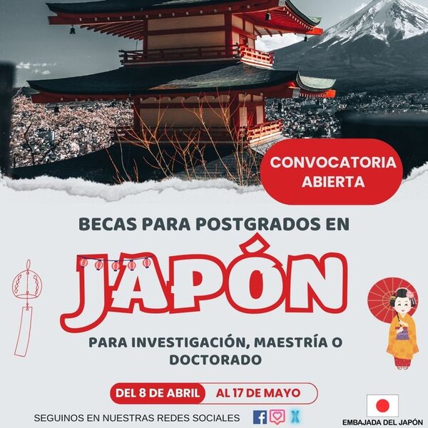 Japón ofrece becas de posgrado para estudiantes paraguayos