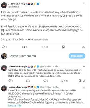 Convocarán a una audiencia pública sobre proyecto de ley que busca prohibir criptominería - Economía - ABC Color