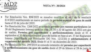 Fue favorecida con 9 resoluciones, entre ellas, de comisionamiento, permisos especiales, etc.