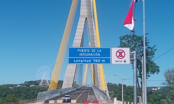 Pretenden habilitar Puente de la Integración para vehículos livianos