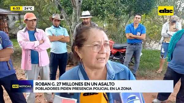 Video: Roban G. 27 millones en un asalto - ABC Noticias - ABC Color