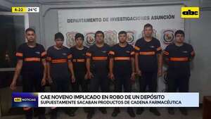 Video: Cae noveno implicado en robo de un depósito  - ABC Noticias - ABC Color