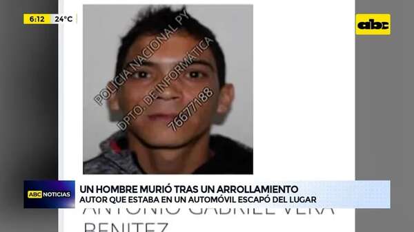 Video: Un hombre murió tras un arrollamiento - ABC Noticias - ABC Color