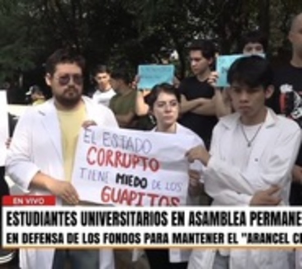 Universitarios en asamblea permanente buscan defender el Arancel Cero - Paraguay.com