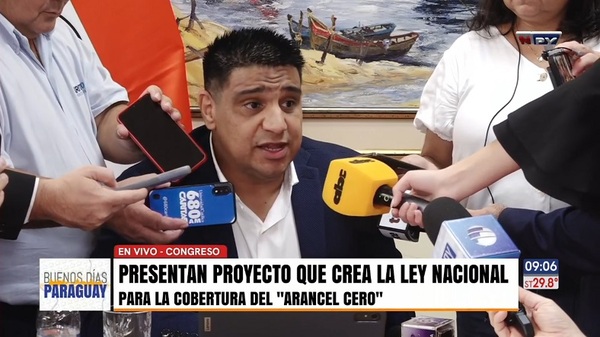 Diputado plantea Ley para asegurar cobertura del Arancel Cero - Noticias Paraguay