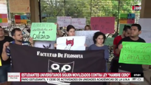 Facultad de Filosofía tomada por estudiantes - Megacadena - Diario Digital