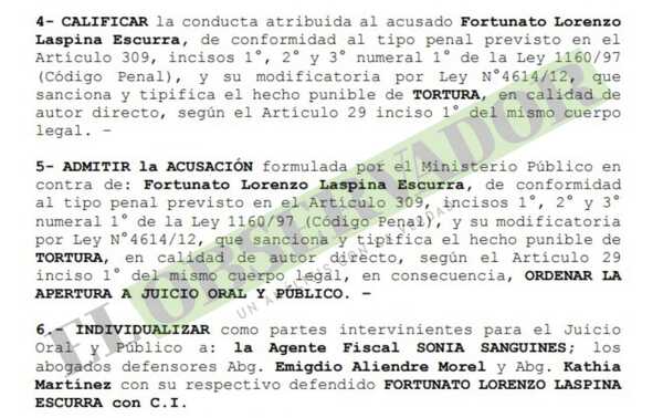 Expolicía stronista enfrentará juicio por crímenes de lesa humanidad