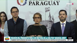 Autoridades del Gobierno se reunieron con la rectora de la UNA, decanos y estudiantes sobre el Arancel Cero - Megacadena - Diario Digital