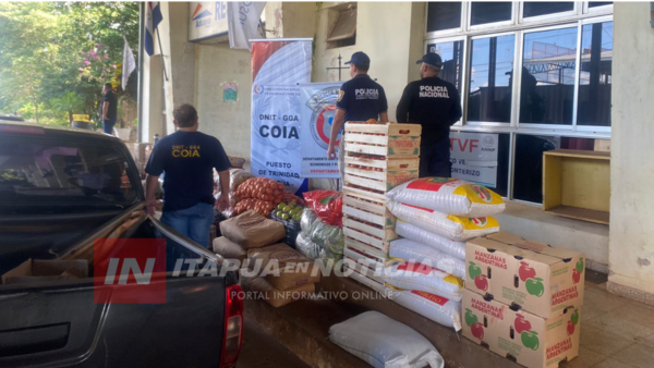 INCAUTAN MERCADERÍAS DE CONTRABANDO EN MAYOR OTAÑO - Itapúa Noticias