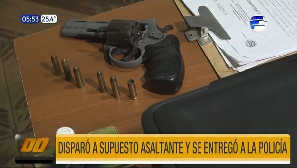 Disparó a supuesto asaltante y se entregó a la Policía | Telefuturo